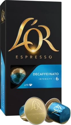 L'OR Espresso Decaffeinato Koffiecups - Intensiteit 6/12 - 10 X 10 Capsules 24 L'OR Espresso Decaffeinato Koffiecups - Intensiteit 6/12 - 10 X 10 Capsules -Koffiehuis 686x1200