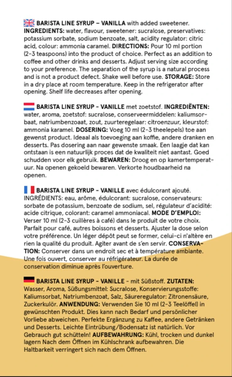 Fitcy | Koffiesiroop | Vanille | Barista Syrup | Zero | Vegan | Vetvrij | Suikervrij | Keto-vriendelijk | Koffie | Siroop | MET DOSEERPOMP | 1L 6 Fitcy | Koffiesiroop | Vanille | Barista Syrup | Zero | Vegan | Vetvrij | Suikervrij | Keto-vriendelijk | Koffie | Siroop | MET DOSEERPOMP | 1L - Afbeelding 4