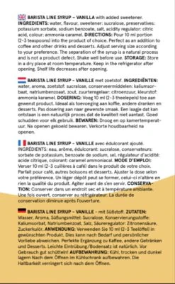 Fitcy | Koffiesiroop | Vanille | Barista Syrup | Zero | Vegan | Vetvrij | Suikervrij | Keto-vriendelijk | Koffie | Siroop | 1L -Koffiehuis 739x1200 2