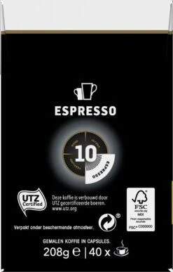 Douwe Egberts Espresso Krachtig (10) - 5 X 40 Koffiecups -Koffiehuis 765x1200