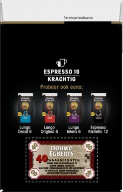 Douwe Egberts Espresso Krachtig (10) - 5 X 40 Koffiecups -Koffiehuis 766x1200