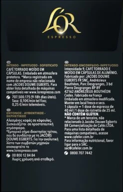 L'OR Espresso Forza Koffiecups - Intensiteit 9/12 - 4 X 40 Capsules 13 L'OR Espresso Forza Koffiecups - Intensiteit 9/12 - 4 X 40 Capsules -Koffiehuis 770x1200 2