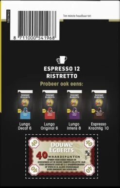 Douwe Egberts Espresso Ristretto Koffiecups (12) - 5 X 40 Koffiecups -Koffiehuis 770x1200
