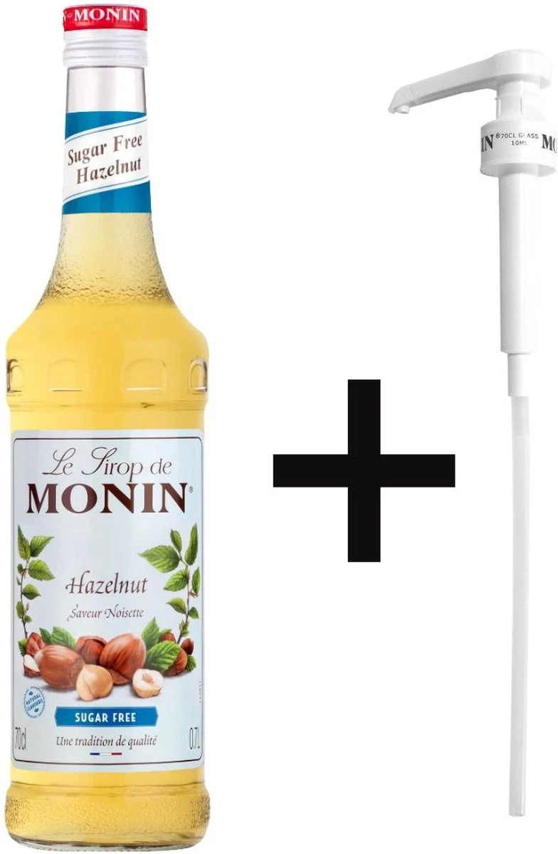 Monin Hazelnoot Suikervrij 70cl Koffiesiroop Met Doseer Pompje 3 Monin Hazelnoot Suikervrij 70cl Koffiesiroop Met Doseer Pompje