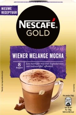 Nescafé Gold Wiener Melange Mocha Oploskoffie - 6 Doosjes à 8 Zakjes 8 Nescafé Gold Wiener Melange Mocha Oploskoffie - 6 Doosjes à 8 Zakjes -Koffiehuis 793x1200