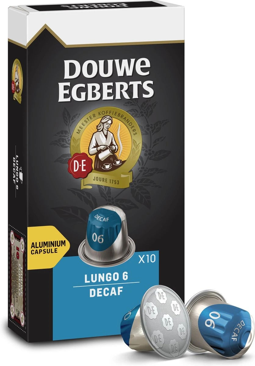 Douwe Egberts Lungo Decaf Koffiecups - Intensiteit 6/12 - 10 X 10 Capsules 12 Douwe Egberts Lungo Decaf Koffiecups - Intensiteit 6/12 - 10 X 10 Capsules - Afbeelding 10