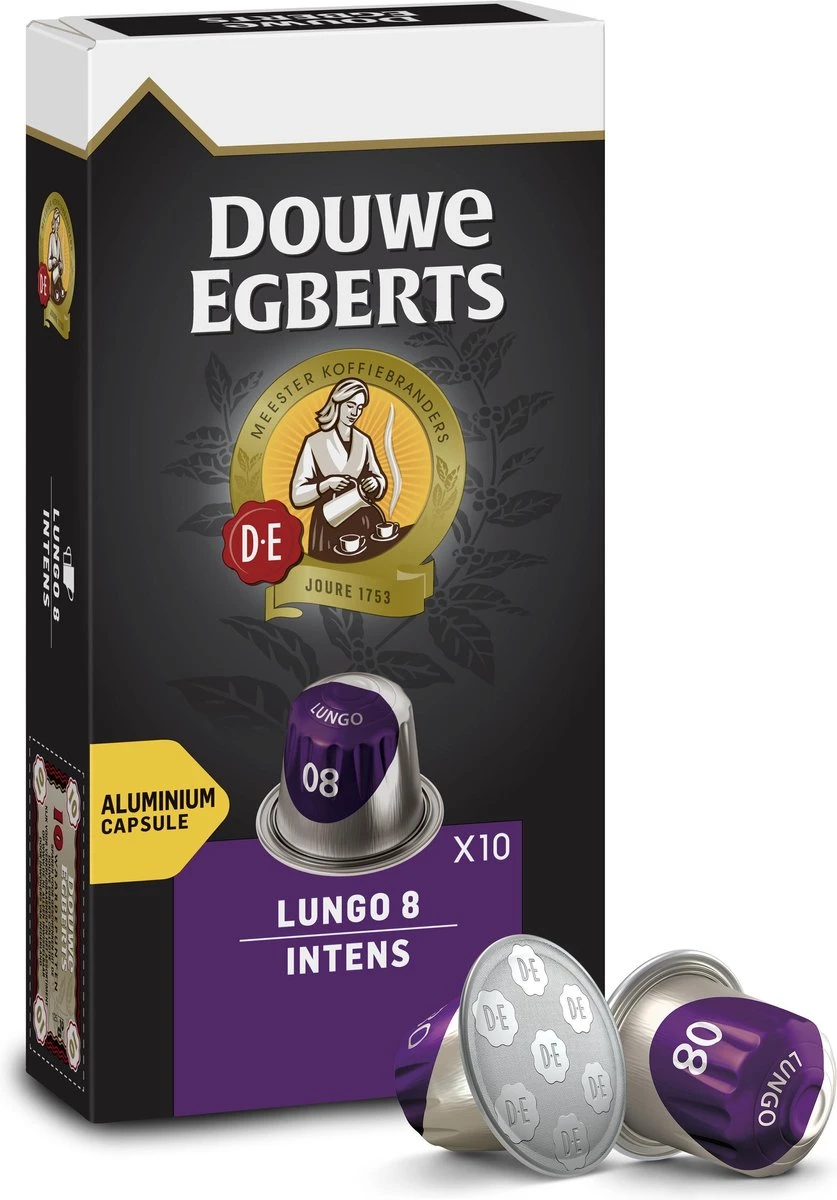 Douwe Egberts Lungo Intens Koffiecups - Intensiteit 8/12 - 10 X 10 Capsules 12 Douwe Egberts Lungo Intens Koffiecups - Intensiteit 8/12 - 10 X 10 Capsules - Afbeelding 10