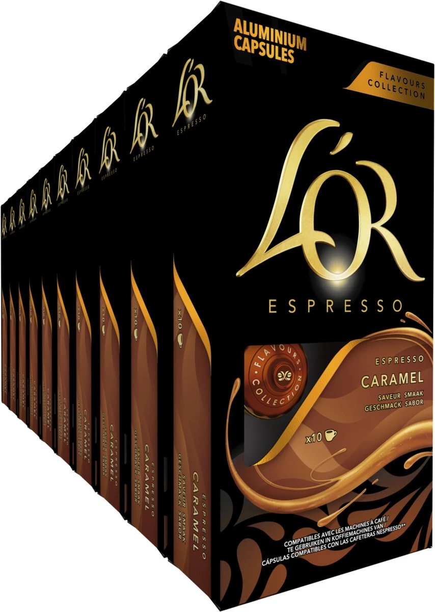 L'OR Espresso Caramel Koffiecups - 10 X 10 Capsules 3 L'OR Espresso Caramel Koffiecups - 10 X 10 Capsules