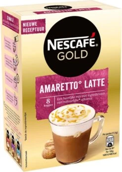 Nescafé Gold Amaretto Latte Oploskoffie - 6 Doosjes à 8 Zakjes 11 Nescafé Gold Amaretto Latte Oploskoffie - 6 Doosjes à 8 Zakjes -Koffiehuis 855x1200 4
