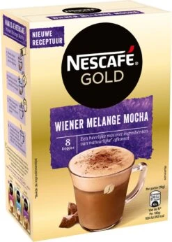 Nescafé Gold Wiener Melange Mocha Oploskoffie - 6 Doosjes à 8 Zakjes 11 Nescafé Gold Wiener Melange Mocha Oploskoffie - 6 Doosjes à 8 Zakjes -Koffiehuis 856x1200 1