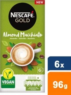 Nescafé Gold Almond Macchiato Oploskoffie - 6 Doosjes à 6 Zakjes 15 Nescafé Gold Almond Macchiato Oploskoffie - 6 Doosjes à 6 Zakjes -Koffiehuis 900x1200 2