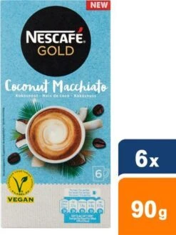Nescafé Gold Coconut Macchiato Oploskoffie - 6 Doosjes à 6 Zakjes 15 Nescafé Gold Coconut Macchiato Oploskoffie - 6 Doosjes à 6 Zakjes -Koffiehuis 901x1200