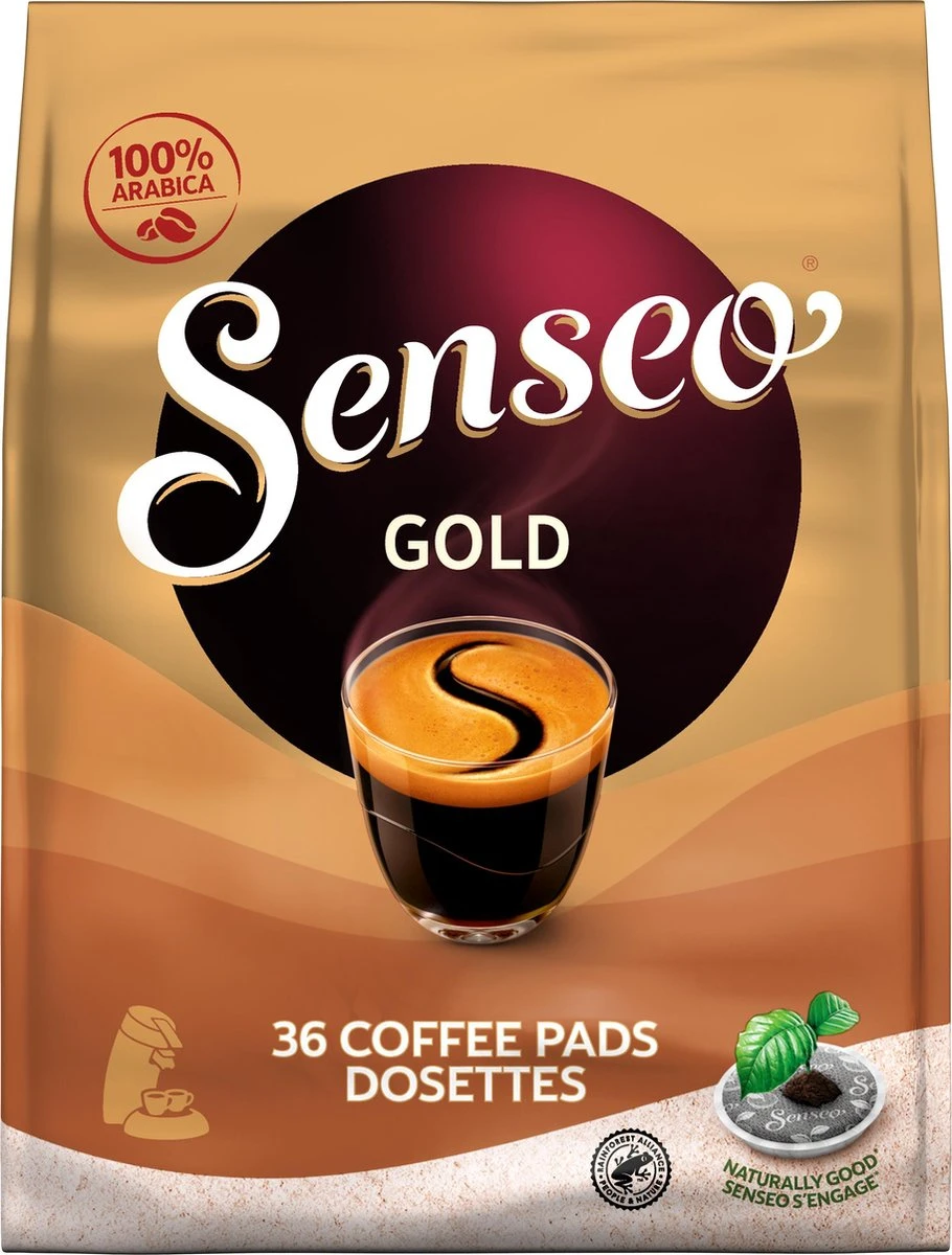 Senseo Gold Koffiepads - 5/9 Intensiteit - 10 X 36 Pads 11 Senseo Gold Koffiepads - 5/9 Intensiteit - 10 X 36 Pads - Afbeelding 10
