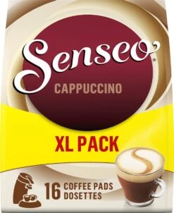Senseo Cappuccino Koffiepads - 2/9 Intensiteit - 4 X 16 Pads - Voordeelverpakking -Koffiehuis 981x1200